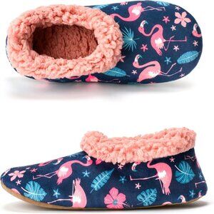 Fuzzy Indoor Slippers Women Cozy Warm Non-Slip Gift House Shoes